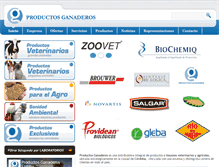 Tablet Screenshot of productosganaderos.com.ar